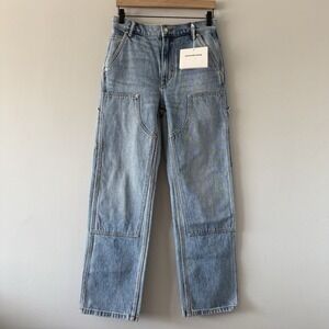 Alexander Wang EZ Slouch Carpenter Jeans Womens 25 Cotton Grunge Denim